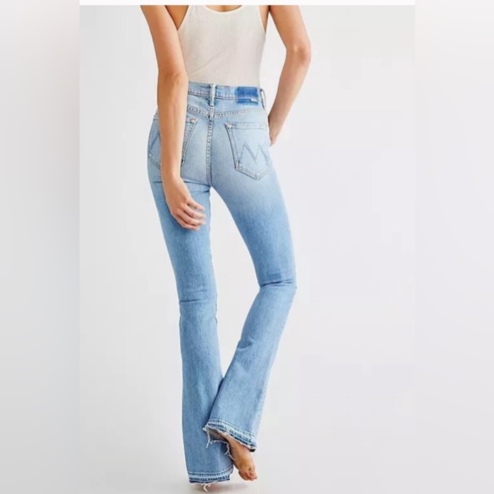 Mother High Waisted Runaway Undone hem